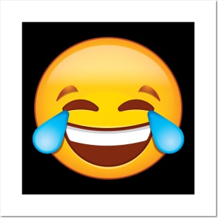 Laughing Crying-emoticon Shirt' Funny emoticon Face Posters and Art